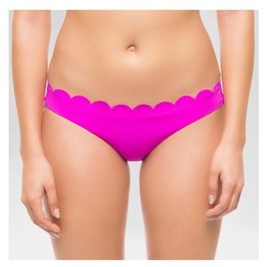 Vanilla Beach Pink Scallop Swim bottoms