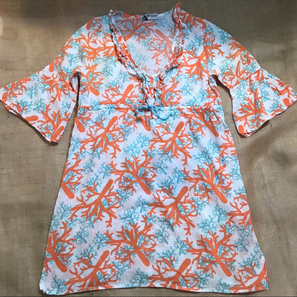 ✔️Bag Lady Mud Pie Tu Cute Dress/Coverup Small
