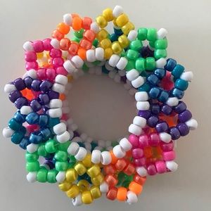 Rainbow Carousel Kandi Cuff