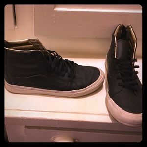 Vans Leather SK8-Hi Slim Zip