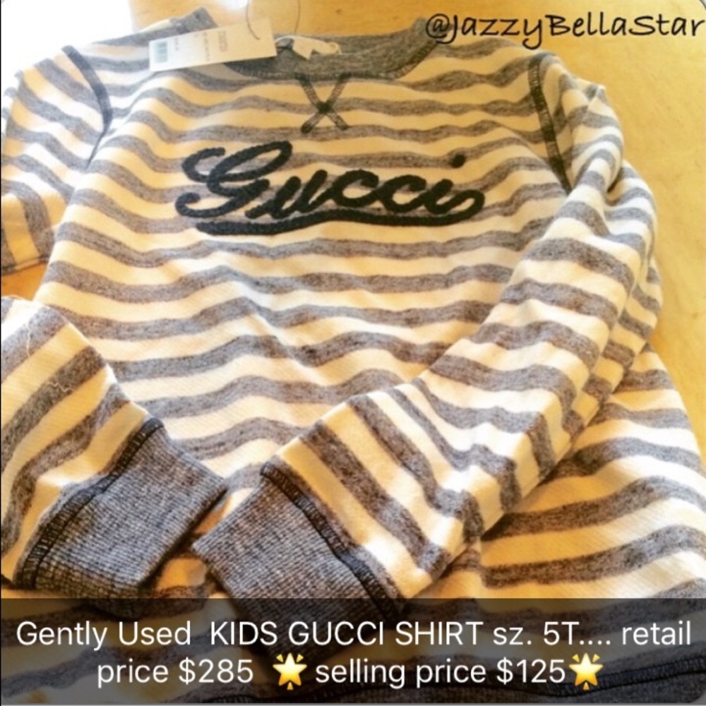 Boys Designer Gucci Brand Shirt