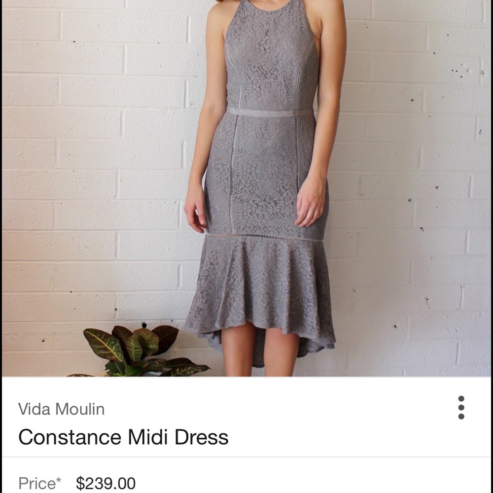 TJD NWT grey lace dress!