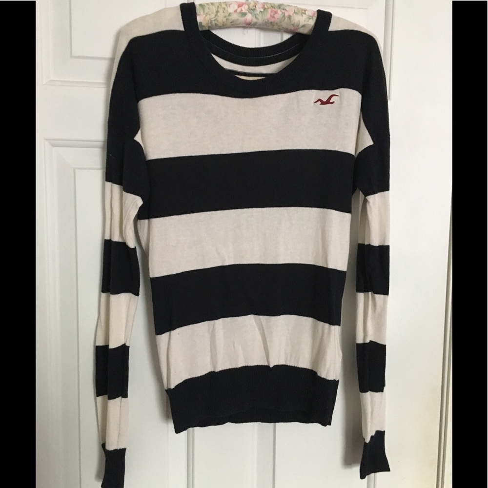 Blue & White Sweater