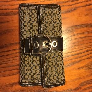 Large authentic coach wallet