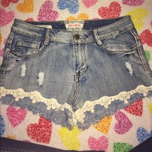 Shorts with Lace bottoms