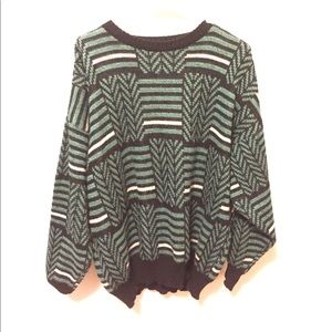 Teal stripped sweater