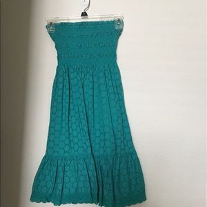 Strapless summer dress