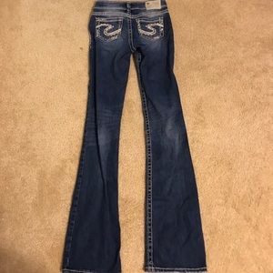 Silver bootcut jeans