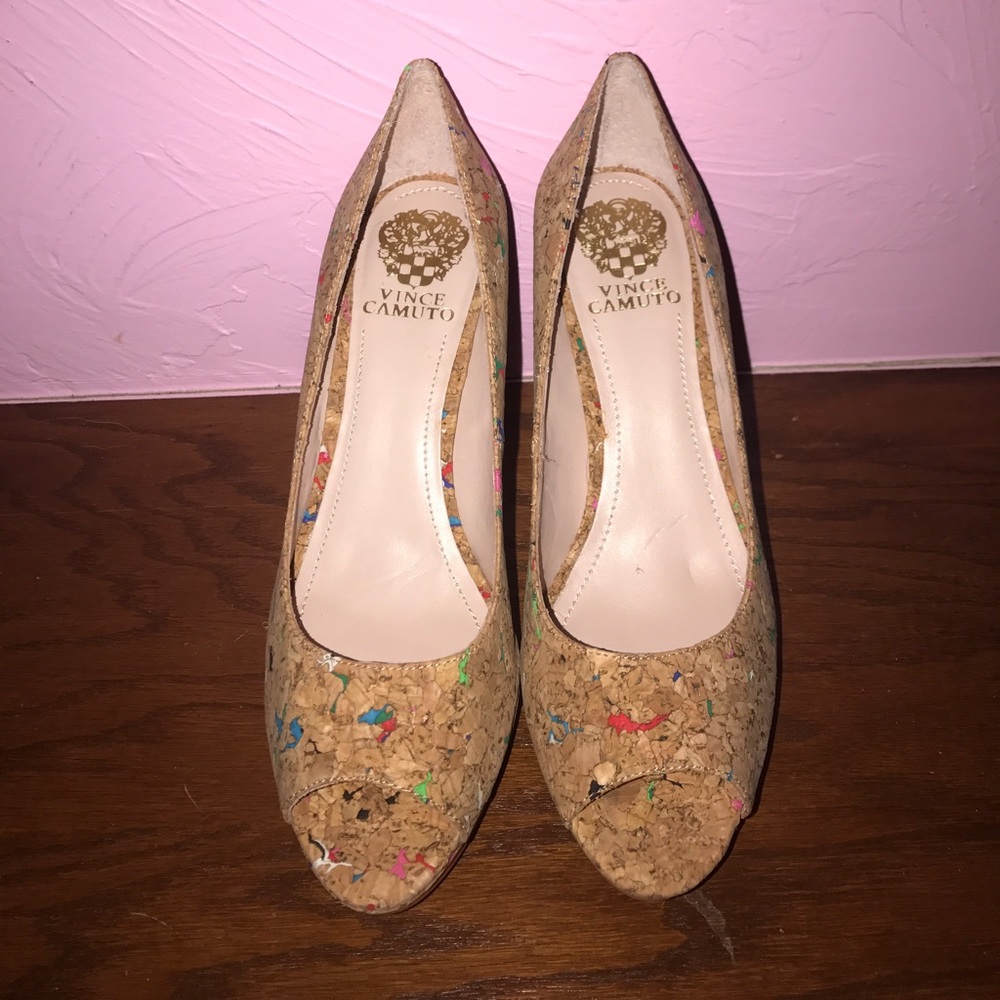 Vince Camuto cork heels