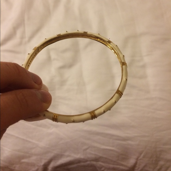 White and gold bangle - Picture 2 of 2