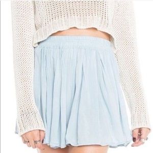 Brandy Melville Light Blue Skater Skirt