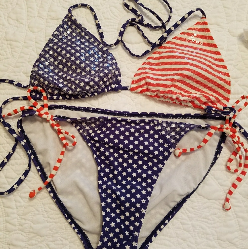 Old navy 2 piece bikini patriotic