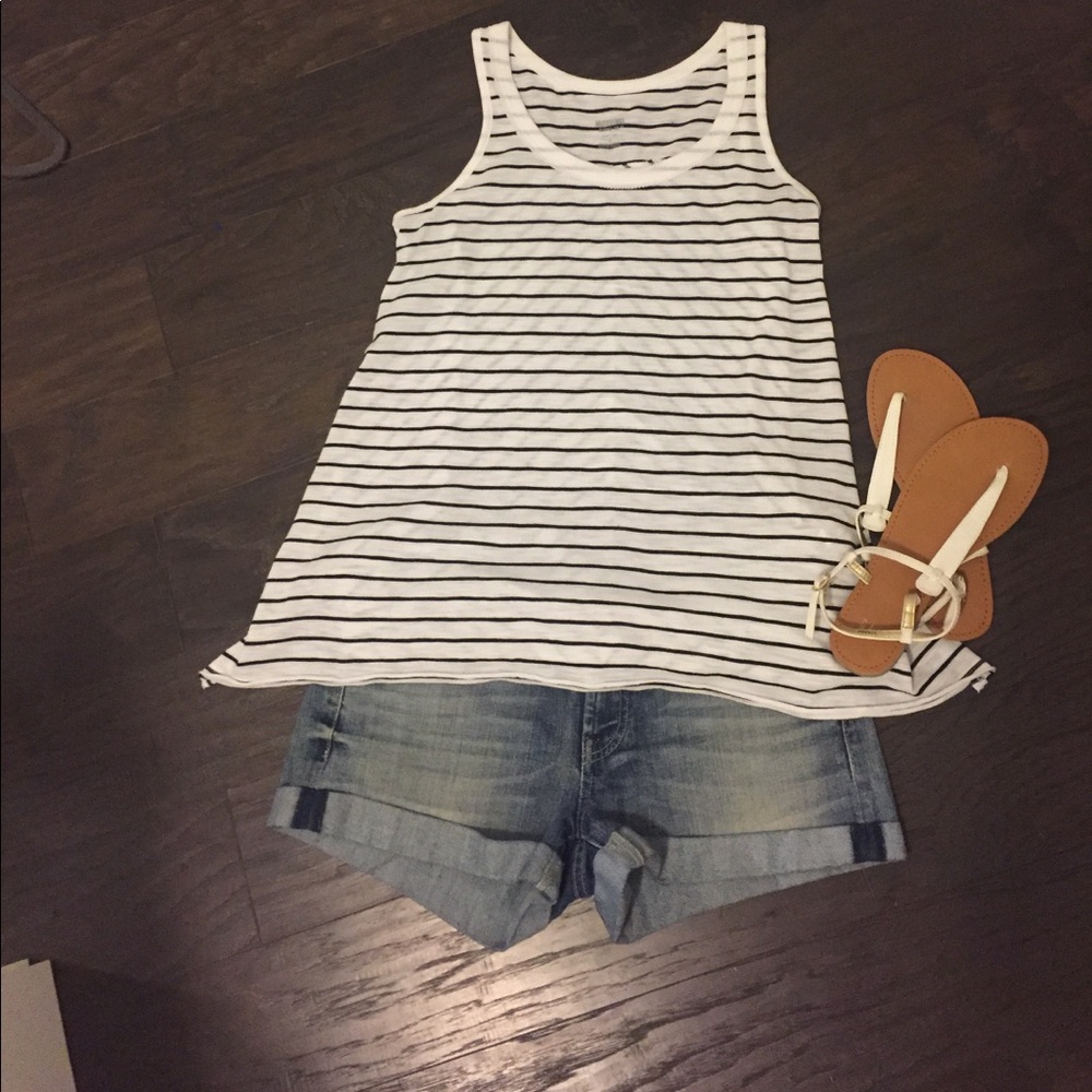 ***SALE!*** Black and White Asymmetrical Tank