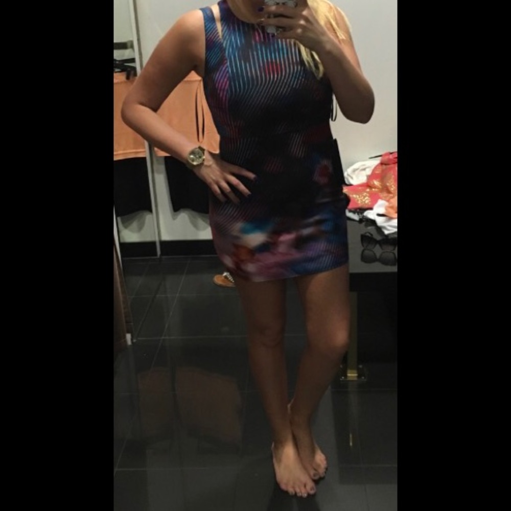 Bebe Cutout Bodycon Dress SZ Small