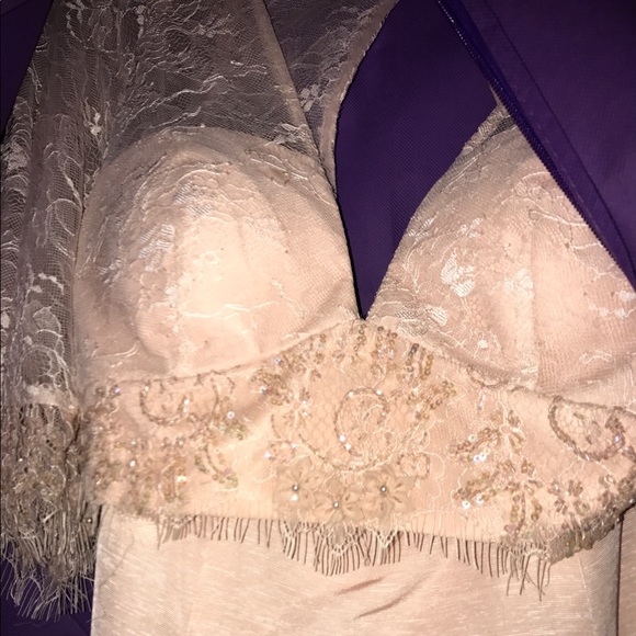 2 piece, blush, Sherri Hill prom dress - Picture 3 of 7