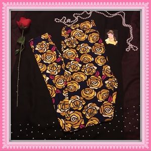 LuLaRoe TC leggings NWOT Beauty Disney roses 🥀