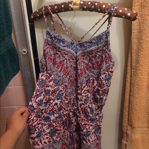 Patterned romper