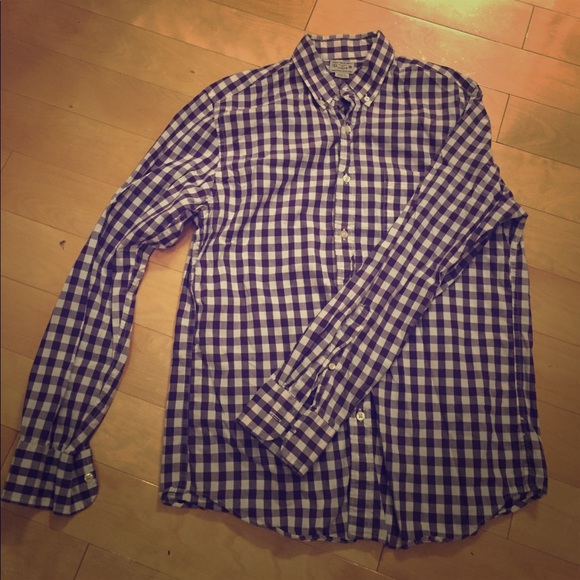 J. Crew Other - J. Crew long sleeve gingham button down shirt