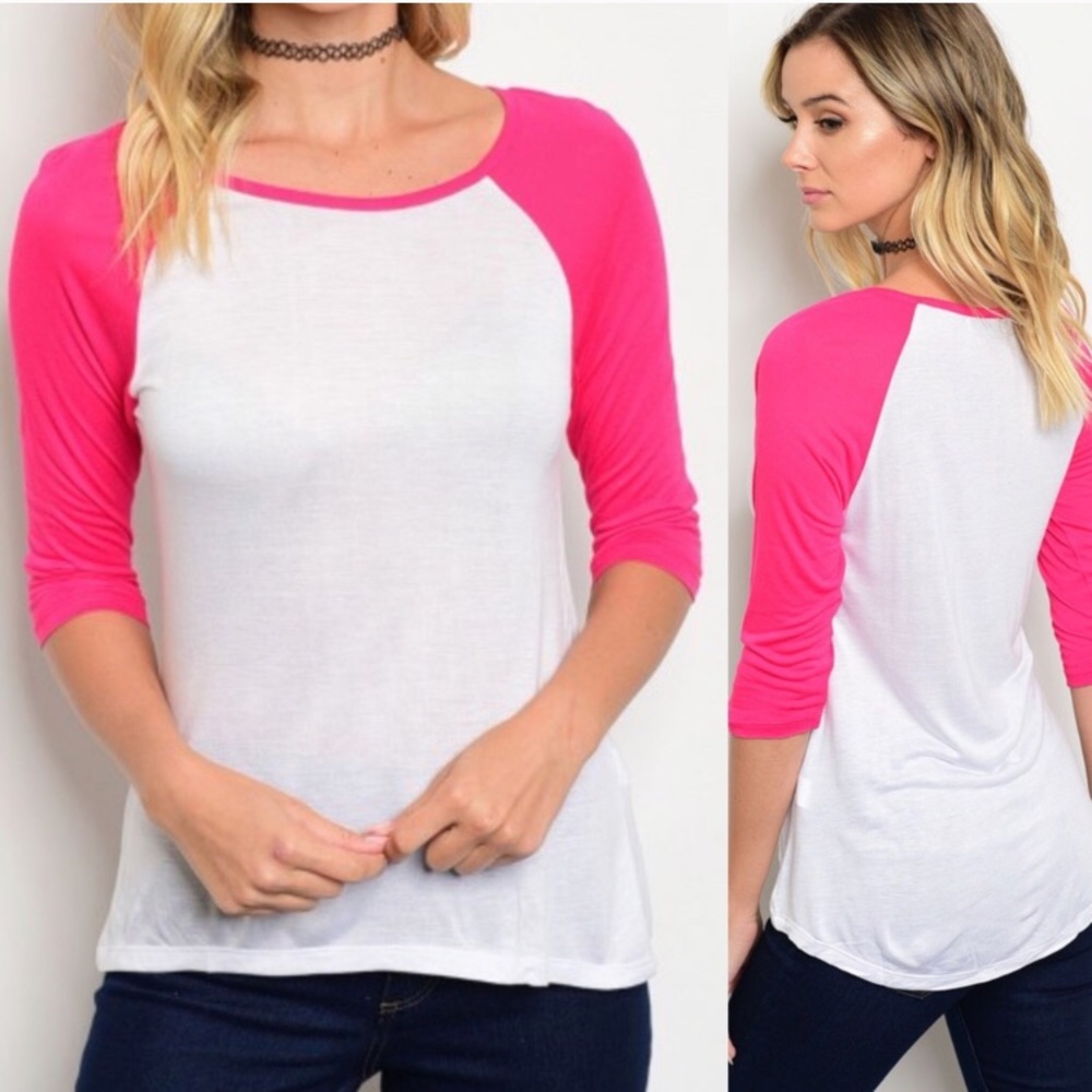 3/4 Sleeve Baseball Top