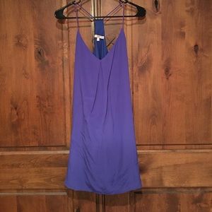 Blue halter dress