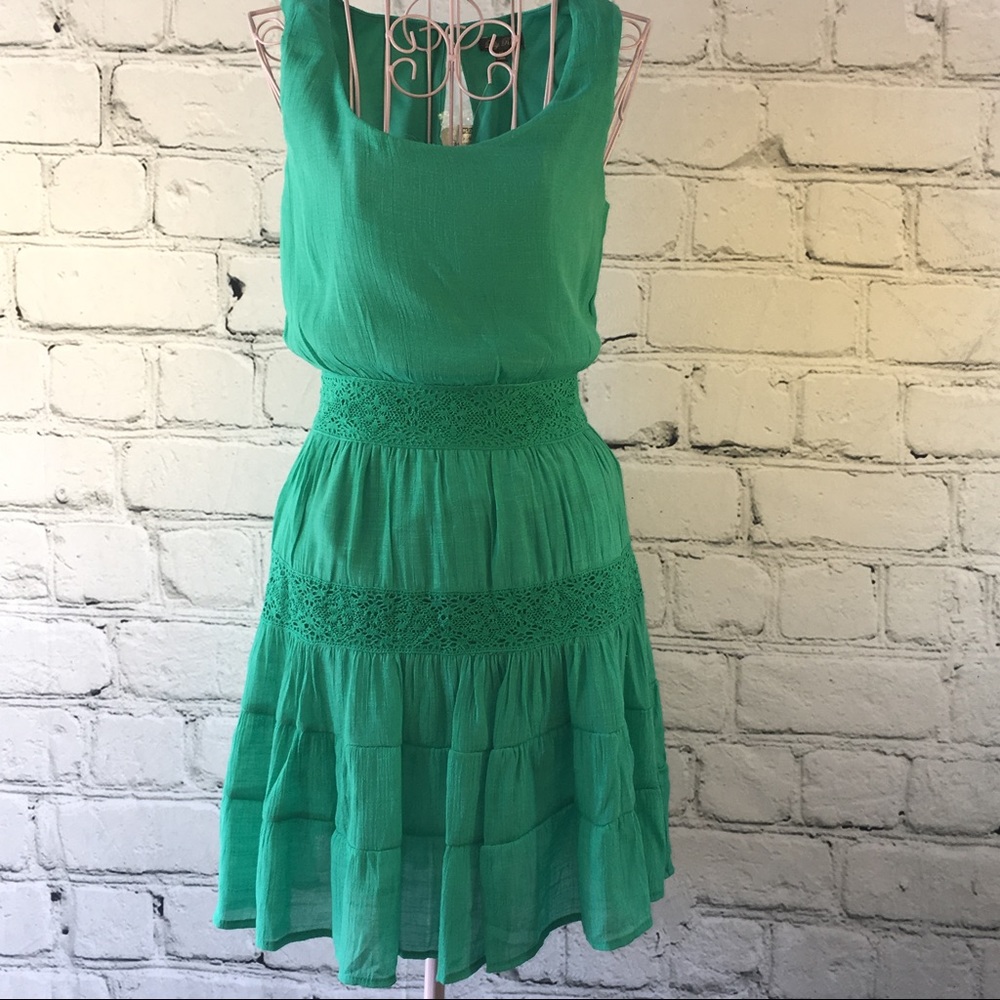 Lily Rose Green Summer Breeze Dress, Size XS, NWT