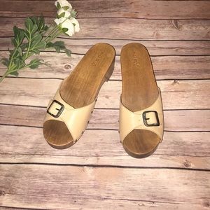 Wood slip ons by KDB