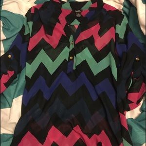 Medium chevron shear blouse Rue 21