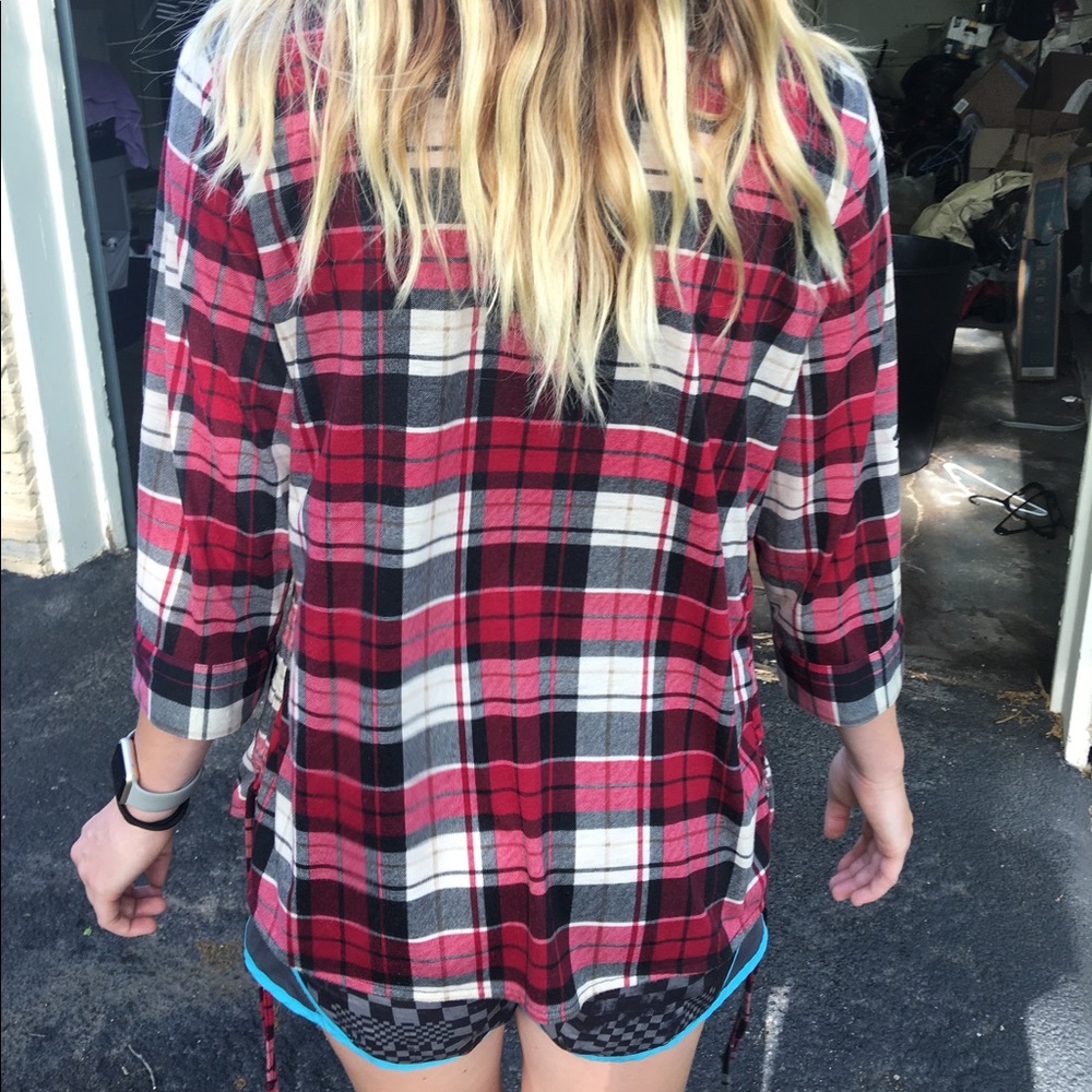 Plaid button up shirt