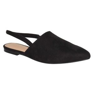 Who What Wear Kat Microsuade Slingback Flats 7.5