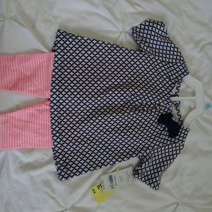 Baby girls shirt and leggings set