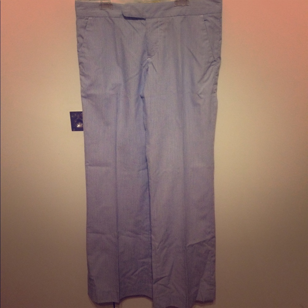 Catherine Malandrino wide leg pinstripe pant 2