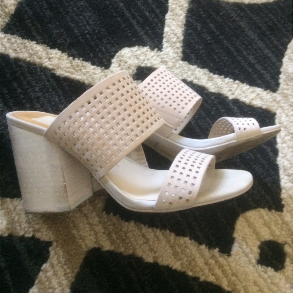 Dolce vita nubuck block heel sandals