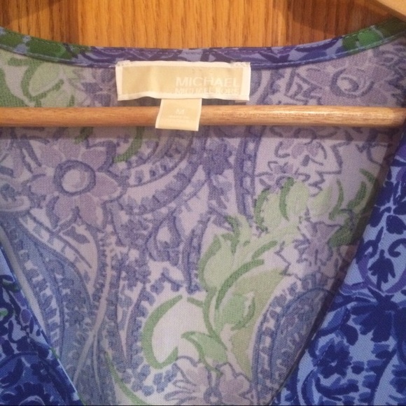 Last One! Michael Kors Floral & Paisley Blue Dress - Picture 7 of 7