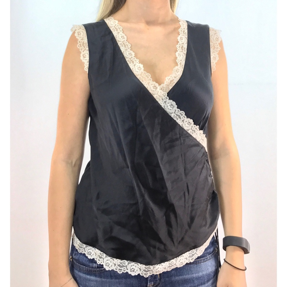 Banana Republic Black Lacy Blouse