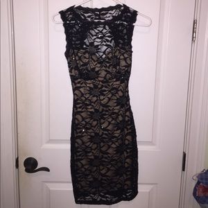Black lace dress