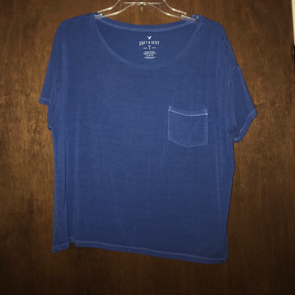 Cobalt blue Soft & Sexy American Eagle Top