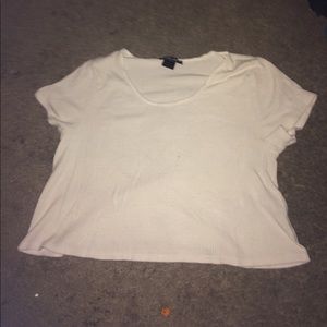 White crop top