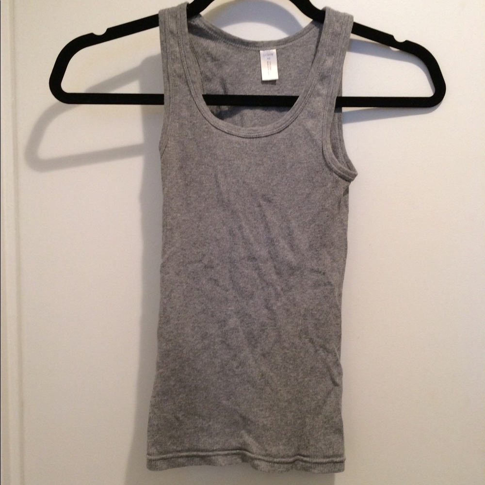 LIKE NEW 🌟 J.Crew Grey Ribbed Tank - Size XS