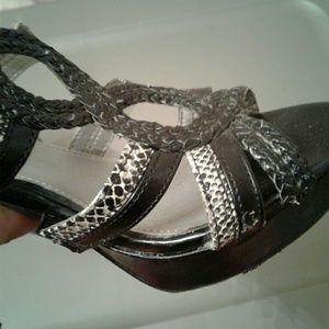 Snake skin style heels