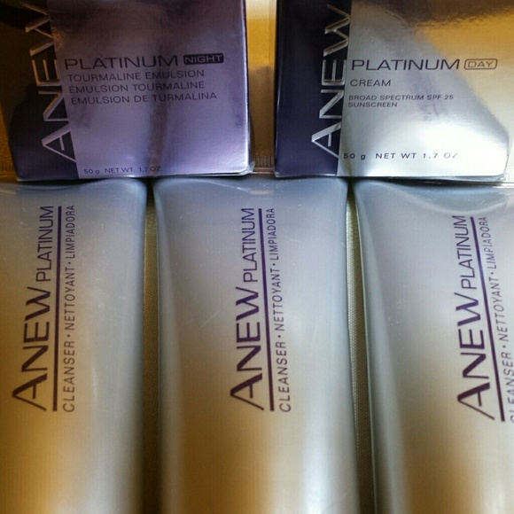 Avon Other - Anew Platinum Day Cream Night Emulsion 3 Cleansers
