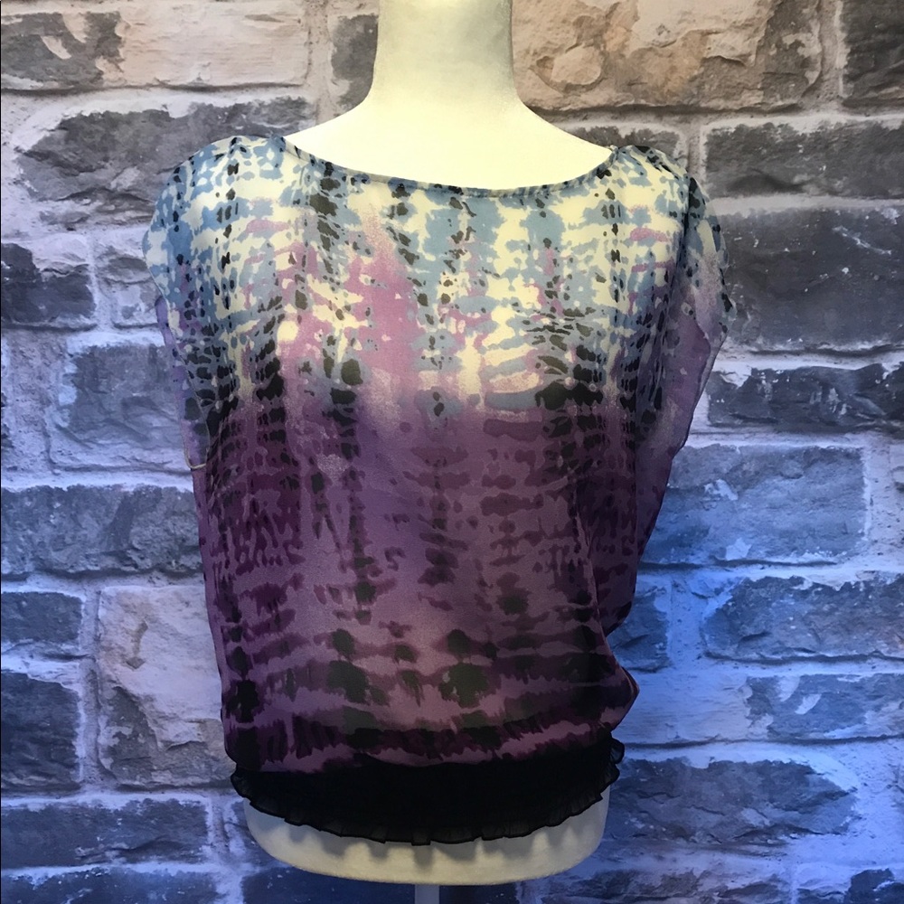 Sleeveless sheer top