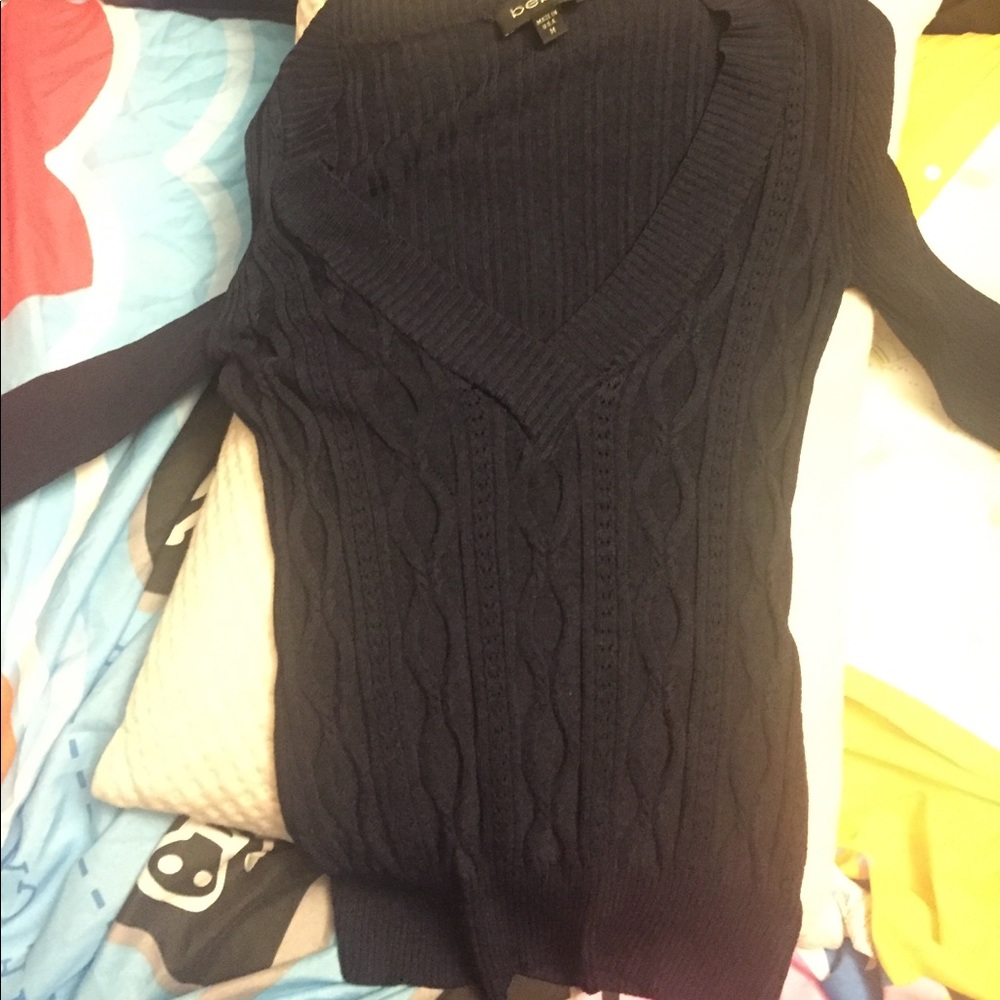 Bebe Navy blue sweater
