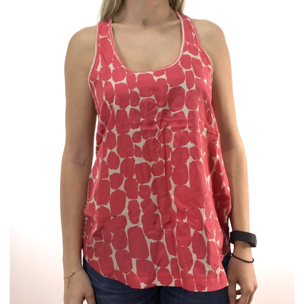 Banana Republic Pink & Cream Pattern Top