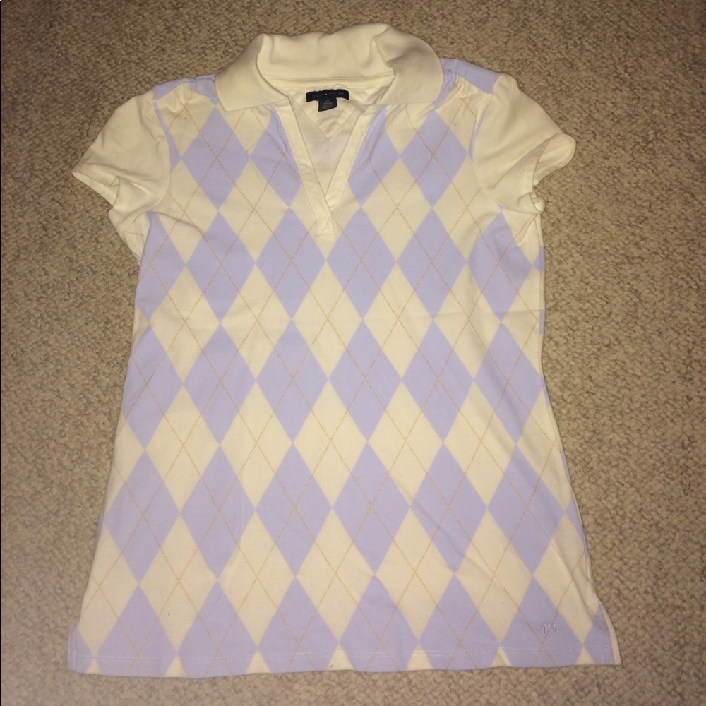 Tommy Hilfiger Women's V-Neck Collared Top