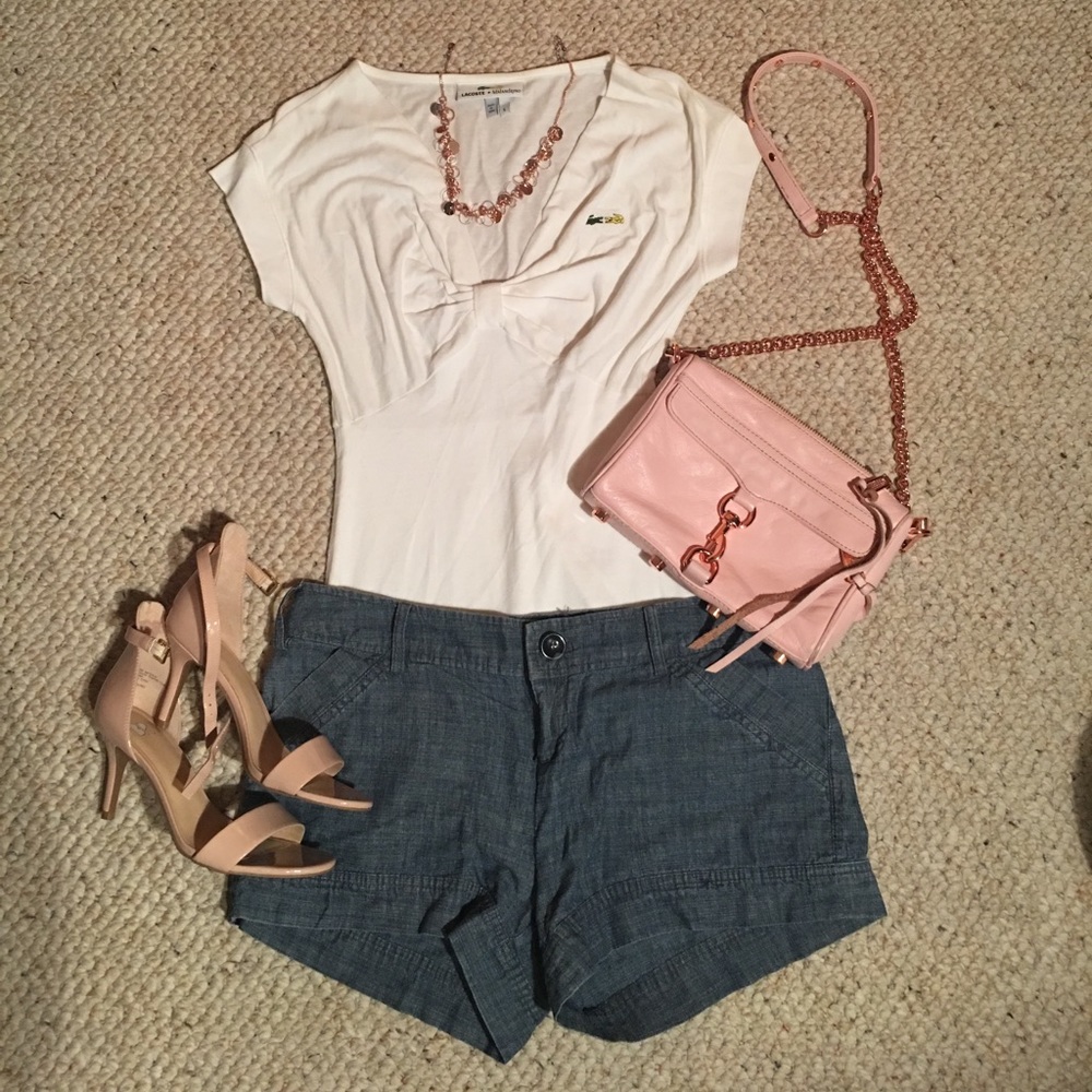 White LACOSTE Top