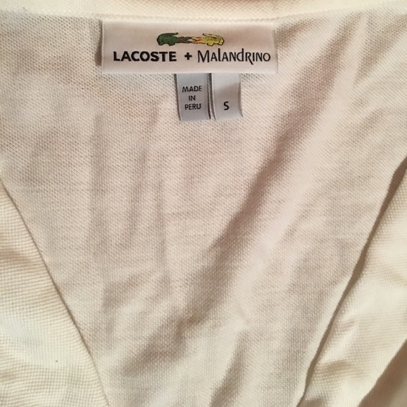 White LACOSTE Top - Picture 2 of 4