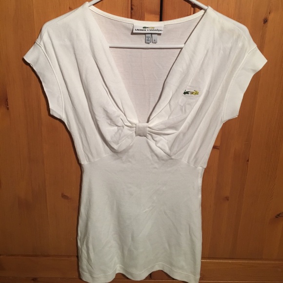 White LACOSTE Top - Picture 3 of 4