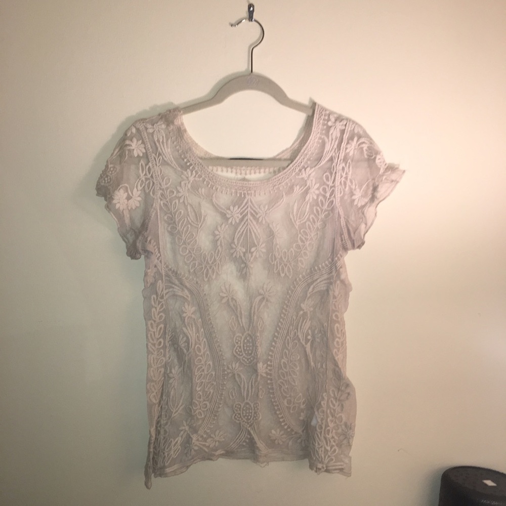 Lacy See Through Shirt