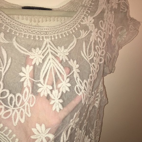 Lacy See Through Shirt - Picture 3 of 4