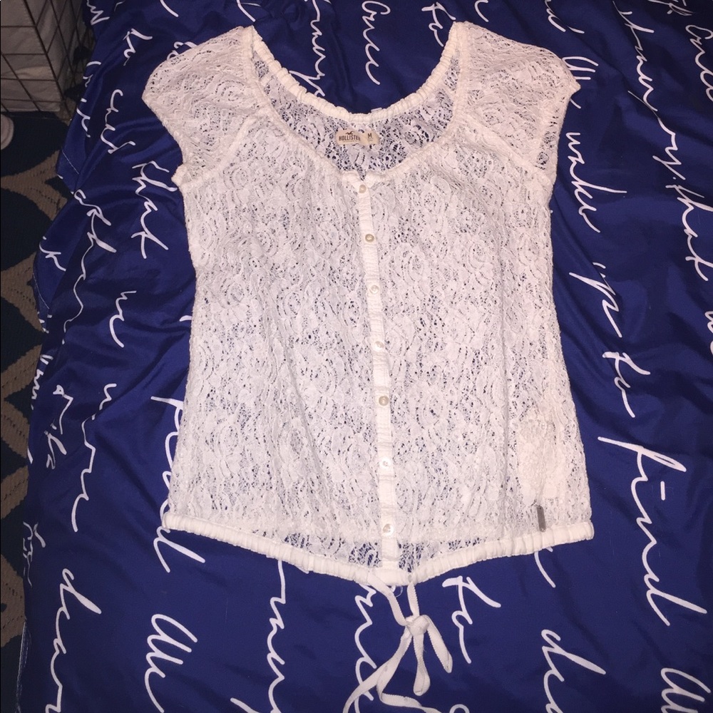 Lacy Button Hollister Blouse